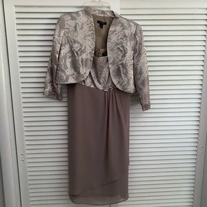 Gray formal dress with jacket